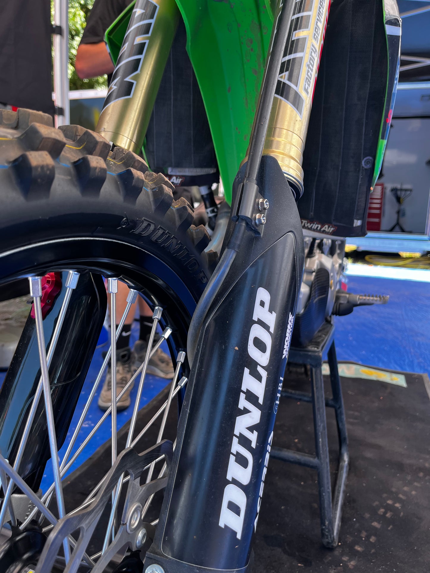 Kawasaki Front Brake Line Clamp